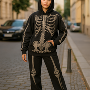 Cactus Jack X FRAGMENT SKELETON GRAFFITI FULL ZIP HOODIE REDUX