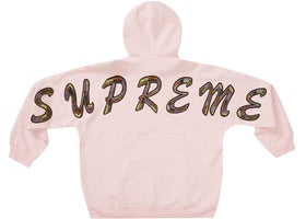 Supreme Beaded Hooded Sweatshirt Light Pink