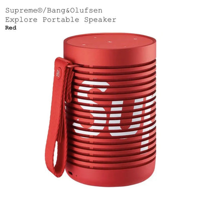 Supreme®/Bang&Olufsen Explore Portable Speaker Red (New)