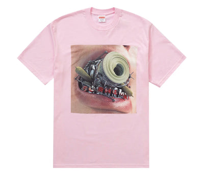 Supreme Braces Tee Light Pink