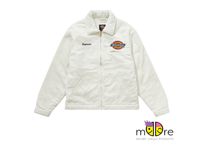 Supreme Dickies Corduroy Work Jacket White