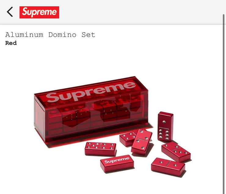 Supreme Aluminum Domino Set