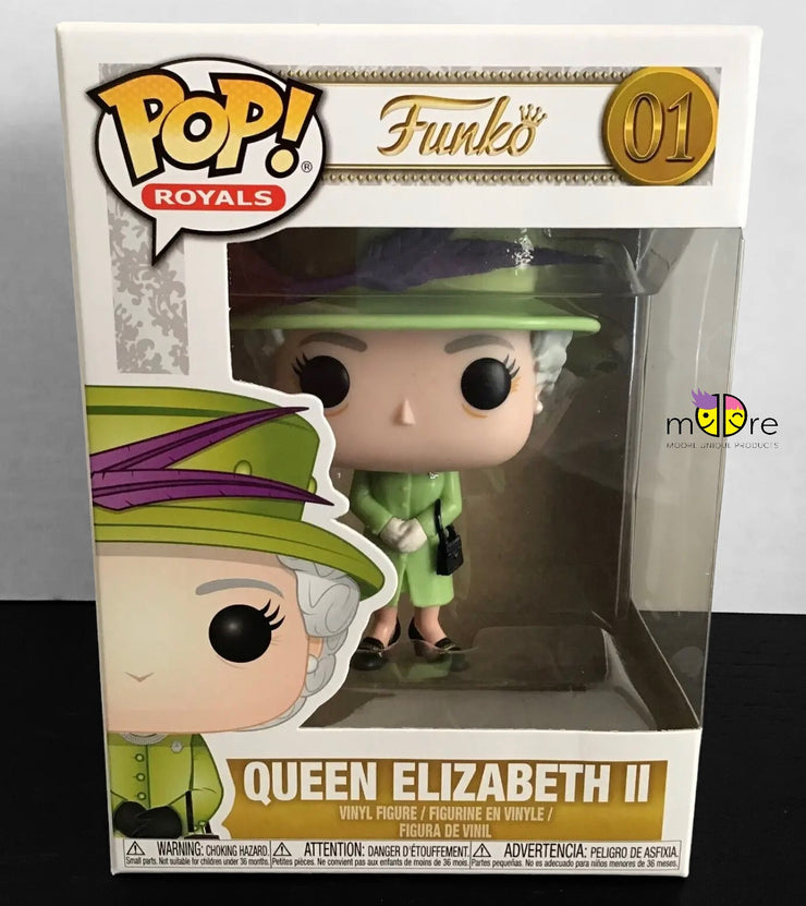 Funko Pop! Royals: Royals - Queen Elizabeth II Action Figures, Multicolor, Standard